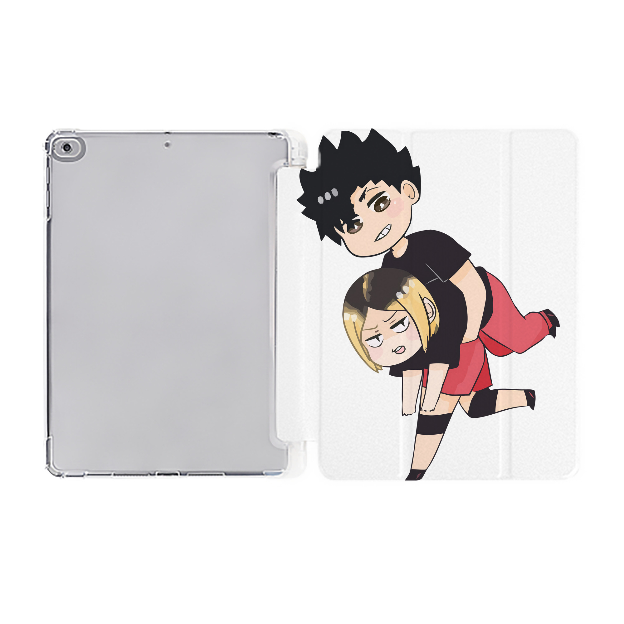 （画像用） ハイキュー!! Haikyu!! IPad ケース ペン収納付き 三つ折りスタンド PUレザー×シリコン 対応機種9.5/10.5/10.9インチ